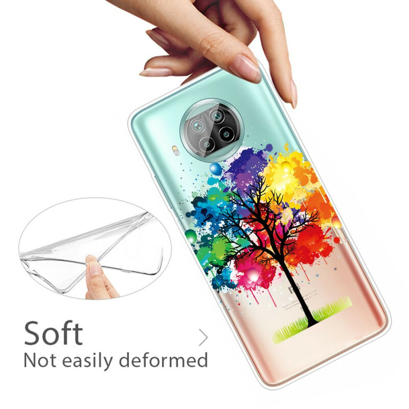 Xiaomi Mi 10T Lite Transparente Capa para Árvore Aquarelação Transparente