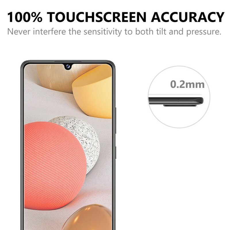 PelÃ­cula pelÃ­cula pelÃ­cula protectoraaa de ecrã de vidro temperado Arc Edge para Samsung Galaxy A42 5G