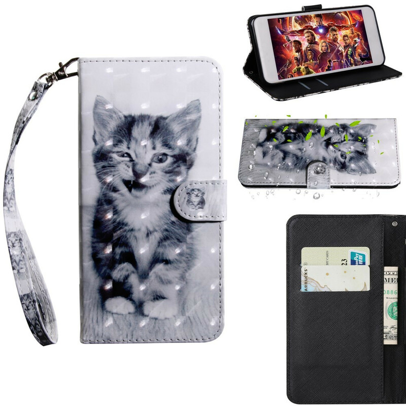 Capa de gato Samsung Galaxy A20s Preto e Branco