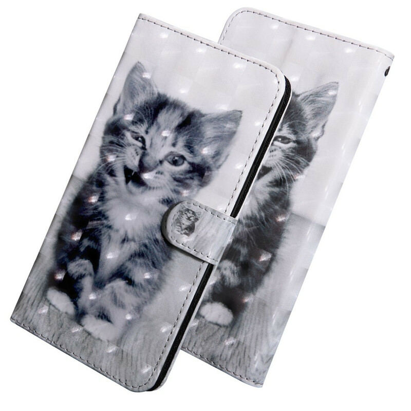 Capa de gato Samsung Galaxy A20s Preto e Branco