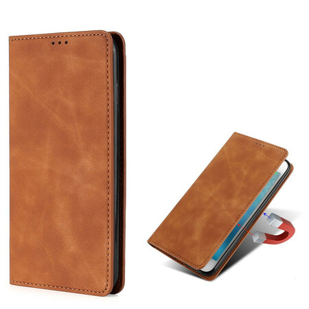Tampa Flip Cover OnePlus Nord N10 Efeito Couro Silky Touch