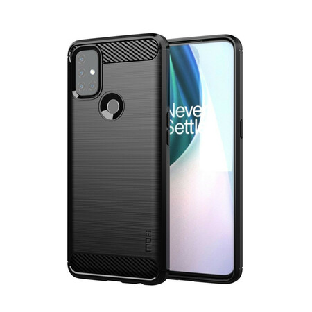OnePlus Nord N10 Capa de fibra de carbono escovada MOFI