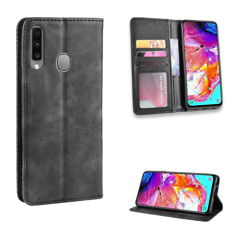 Capa Flip Efeito Couro Samsung Galaxy A20s