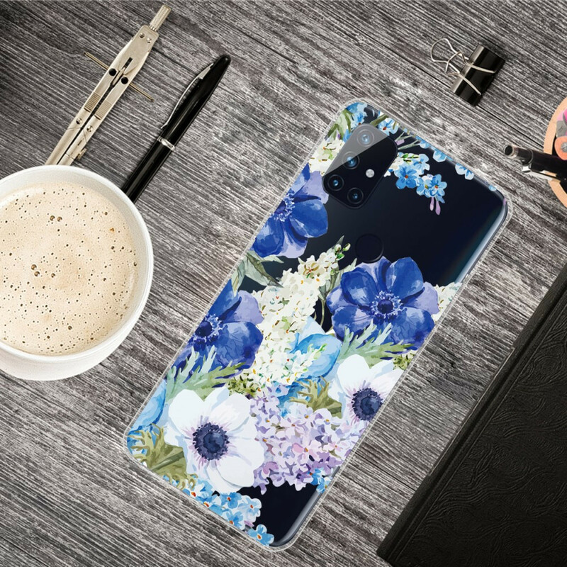 Capa OnePlus Nord N100 Clear Watercolour Flower