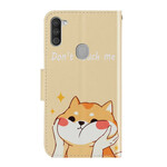 Samsung Galaxy M11 Cat Don't Touch Me Strap Case