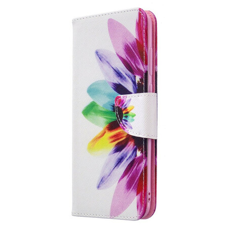 Capa Samsung Galaxy M11 para flores de aguarela