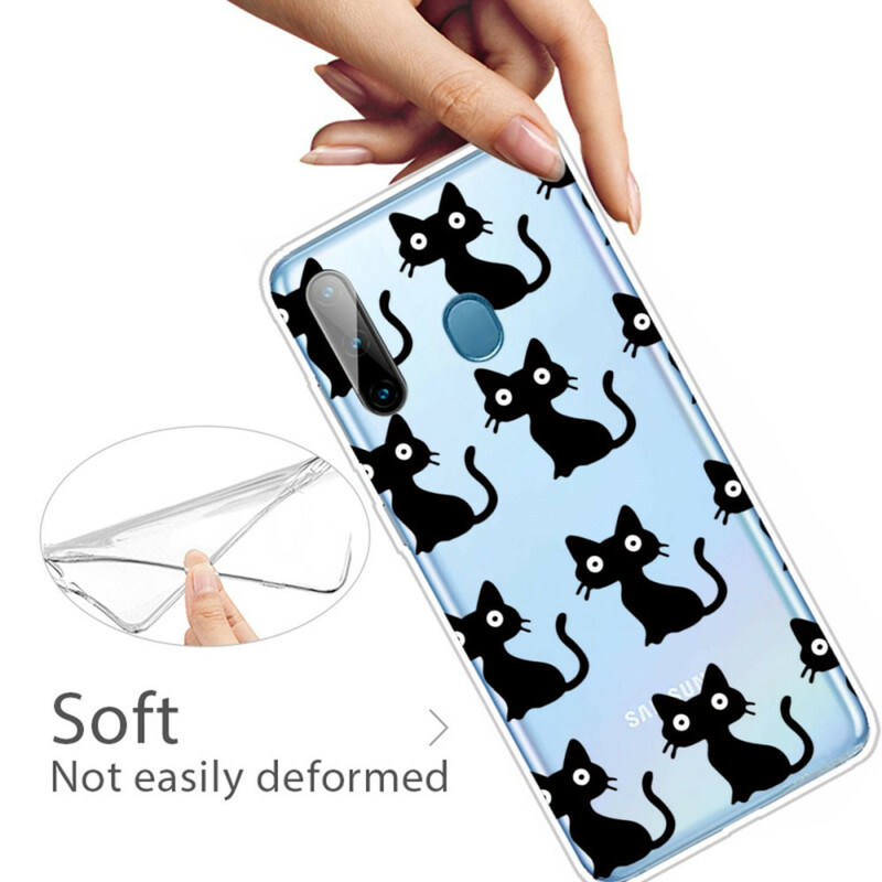 Samsung Galaxy M11 Cover Multiple Black Cats