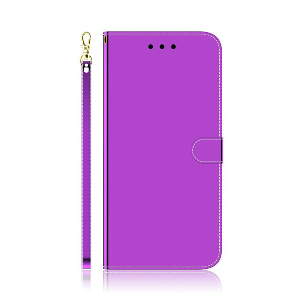 Samsung Galaxy M11 Mock Leather Case Mirror Cover