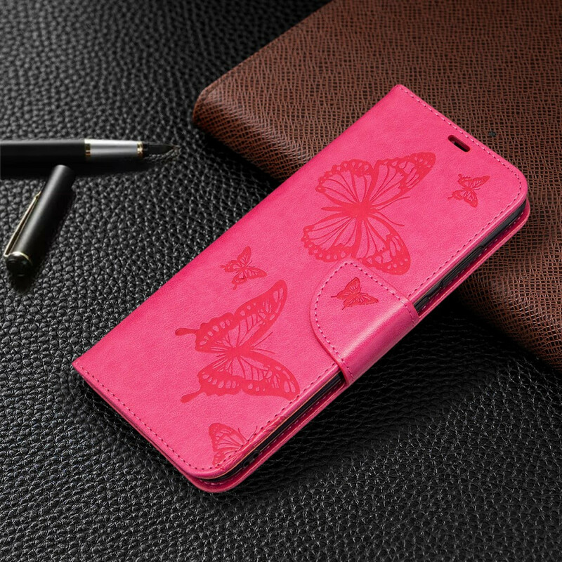 Samsung Galaxy M11 Case Butterflies in Flight with Strap