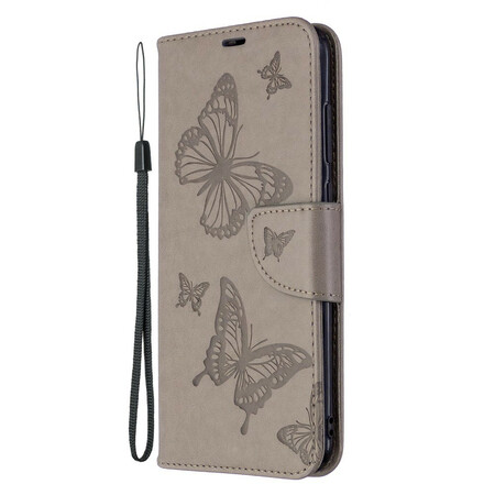 Samsung Galaxy M11 Case Butterflies in Flight with Strap