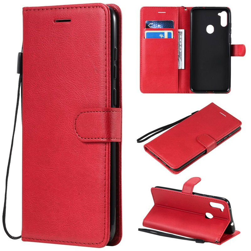 Samsung Galaxy M11 Capa de Couro Padrão Samsung Galaxy M11 Capa de Couro Padrão