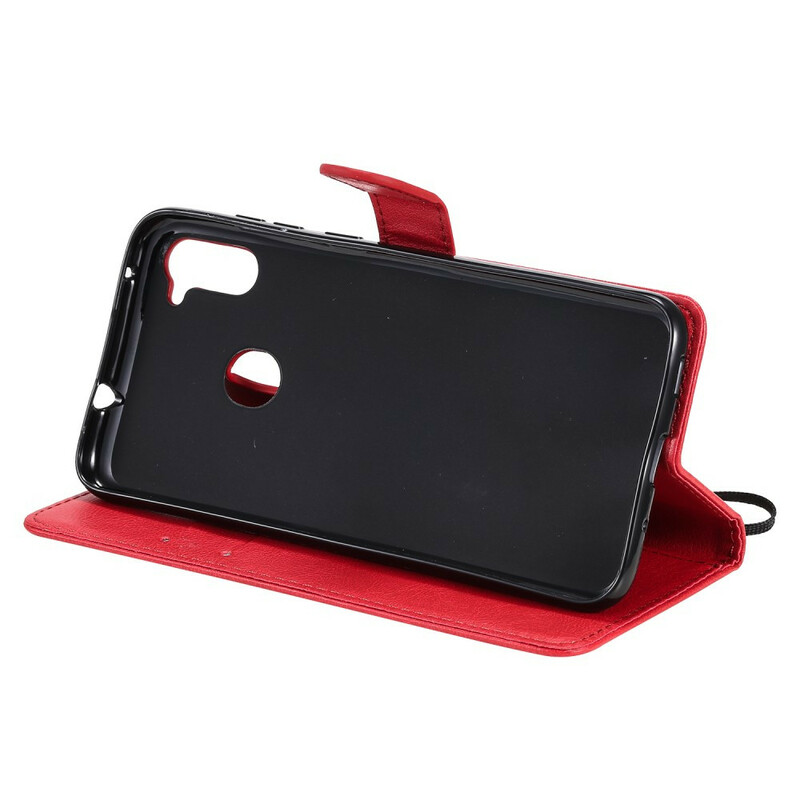 Samsung Galaxy M11 Capa de Couro Padrão Samsung Galaxy M11 Capa de Couro Padrão