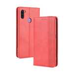 Capa Flip Capa Samsung Galaxy M11 Efeito Couro Vintage Elegante