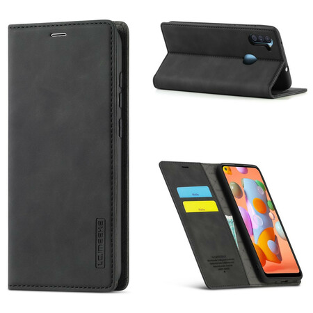 Capa Flip Cover Samsung Galaxy M11 LC.IMEEKE Efeito Couro