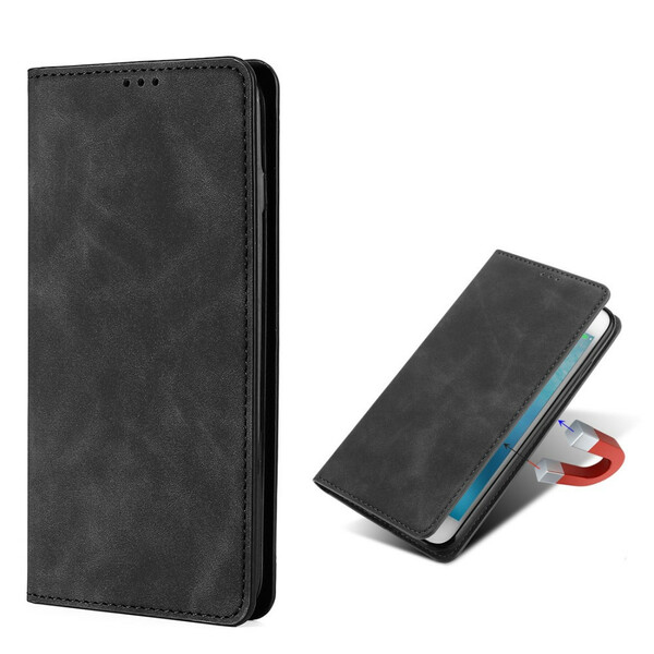 Tampa Flip Cover OnePlus Nord N100 Efeito de Couro Silky Touch