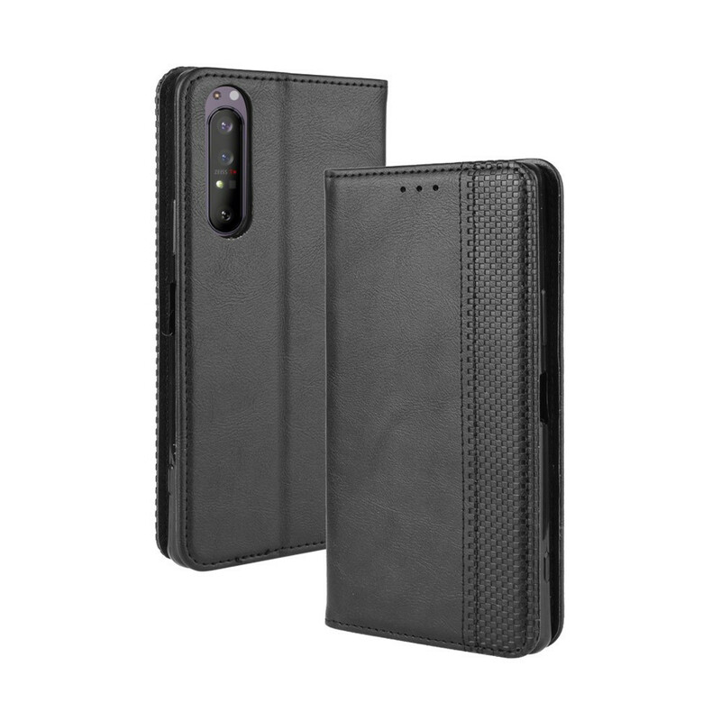 Capa de Couro Sony Xperia 5 II Efeito Flip