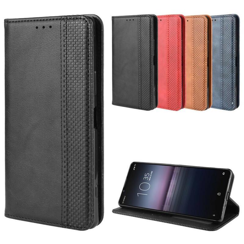 Capa de Couro Sony Xperia 5 II Efeito Flip