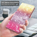 Capa inteligente Huawei P 2021 Gradient Glitter Magenta