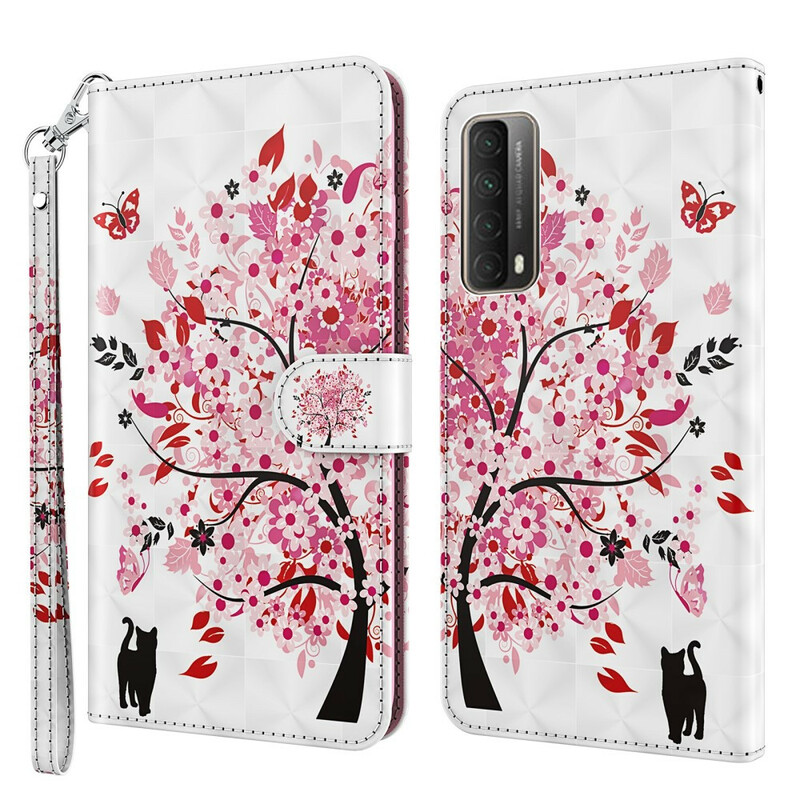 Capa Huawei P Smart 2021 Tree Pink