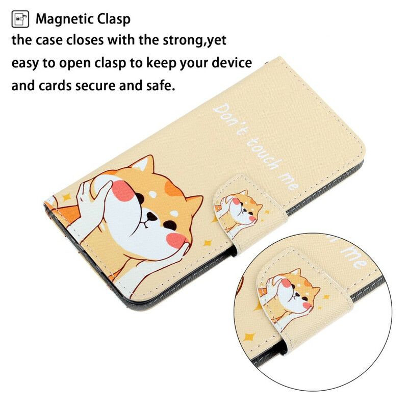 Capa huawei P Smart 2021 Cat Don't Touch Me with Lanyard