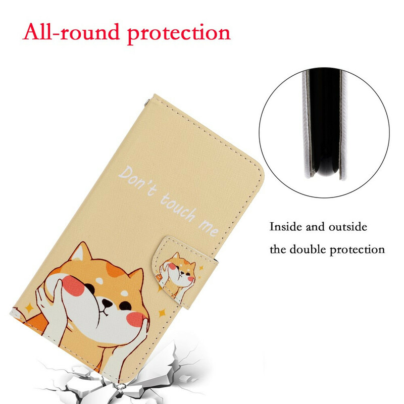 Capa huawei P Smart 2021 Cat Don't Touch Me with Lanyard