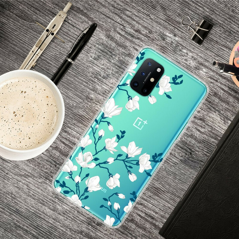 OnePlus 8T Case White Flowers