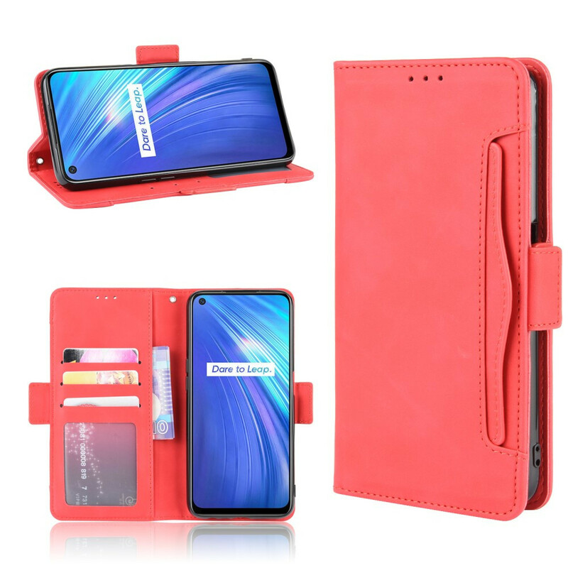 Realme 6 Capa Multi-Cartão de Primeira Classe