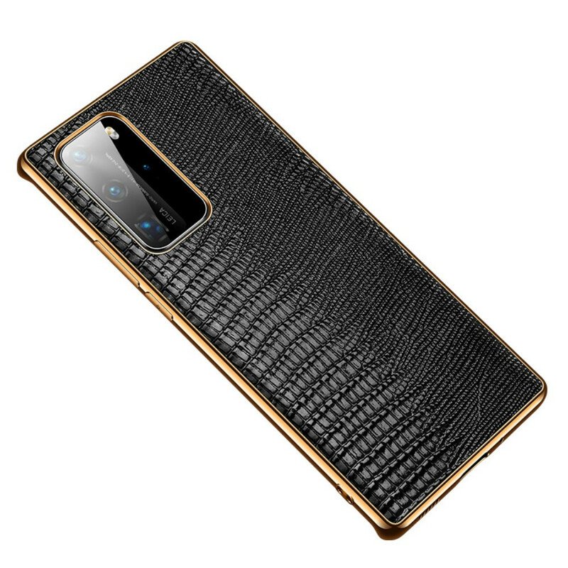 Huawei P40 Pro Genuine Leather Case Lizard Texture
