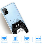 Capa Samsung Galaxy A51 Olhe para os Gatos