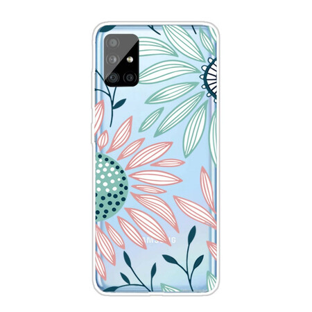 Samsung Galaxy A51 Transparent Case One Flower
