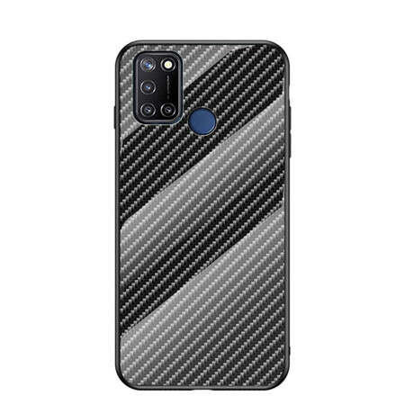 Capa de vidro temperado de fibra de carbono Realme 7i