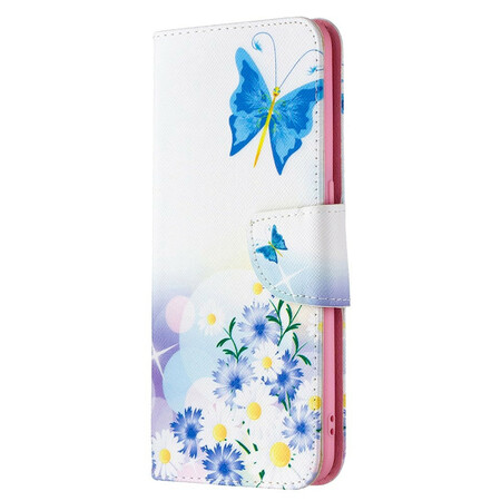 Oppos Encontrar X2 Lite Case Butterflies e Flores Pintadas