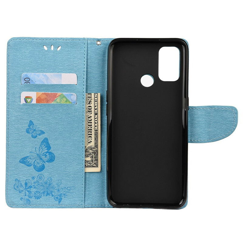 Oppos A53 / A53s Butterflies Only Case with Strap