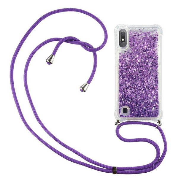 Samsung Galaxy A10 Glitter Case com Lanyard