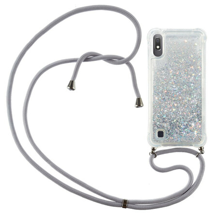 Samsung Galaxy A10 Glitter Case com Lanyard