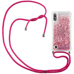 Samsung Galaxy A10 Glitter Case com Lanyard