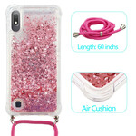 Samsung Galaxy A10 Glitter Case com Lanyard