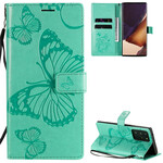 Samsung Galaxy Note 20 Ultra Case Butterflies Gigantes com Pulseira