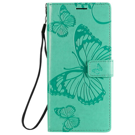 Samsung Galaxy Note 20 Ultra Case Butterflies Gigantes com Pulseira