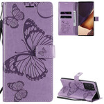 Samsung Galaxy Note 20 Ultra Case Butterflies Gigantes com Pulseira