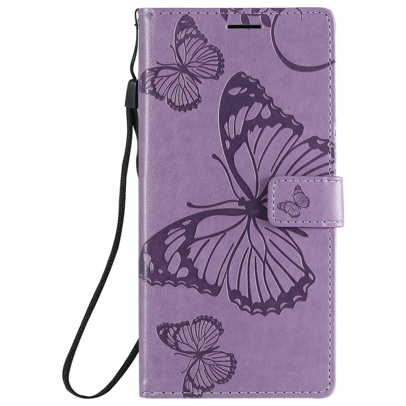 Samsung Galaxy Note 20 Ultra Case Butterflies Gigantes com Pulseira