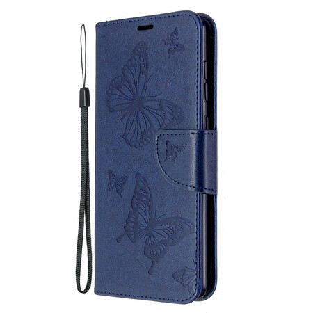Samsung Galaxy A31 Case Butterflies in Flight with Strap