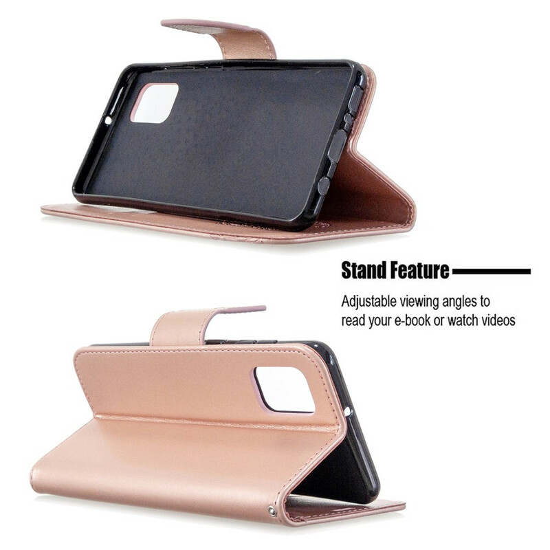 Samsung Galaxy A31 Case Butterflies in Flight with Strap