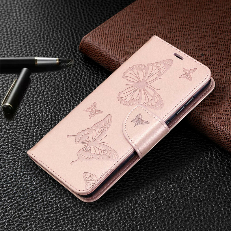 Samsung Galaxy A31 Case Butterflies in Flight with Strap