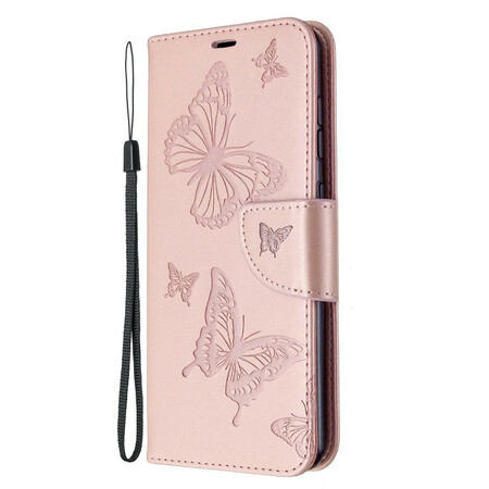 Samsung Galaxy A31 Case Butterflies in Flight with Strap