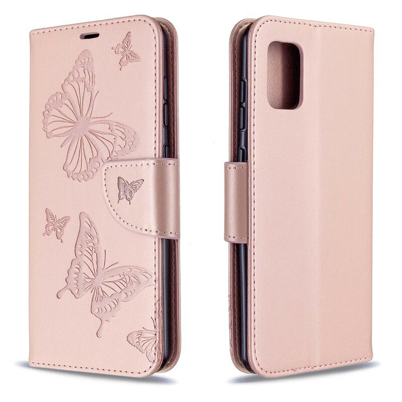 Samsung Galaxy A31 Case Butterflies in Flight with Strap