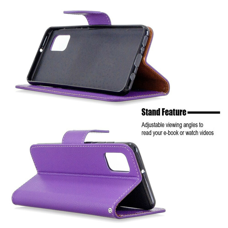 Samsung Galaxy A31 Capa Lychee Flap oblíqua