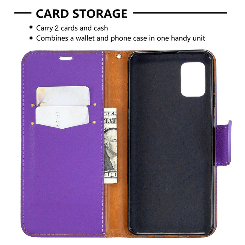 Samsung Galaxy A31 Capa Lychee Flap oblíqua