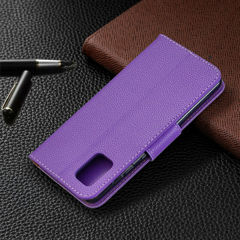 Samsung Galaxy A31 Capa Lychee Flap oblíqua