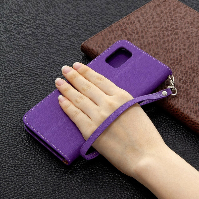 Samsung Galaxy A31 Capa Lychee Flap oblíqua